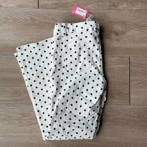White Polka Dot Pants